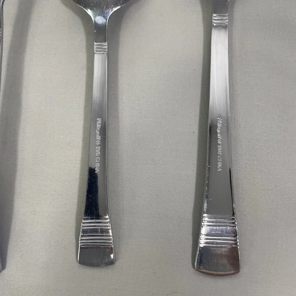 Lot of 7 International Silver Kensington Stainless Forks Tablespoon Knives Spoon